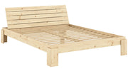 Stauraumbett Massivholzbett LAYERS BED HEADBOARD Kiefer natur 160 x 200 cm
