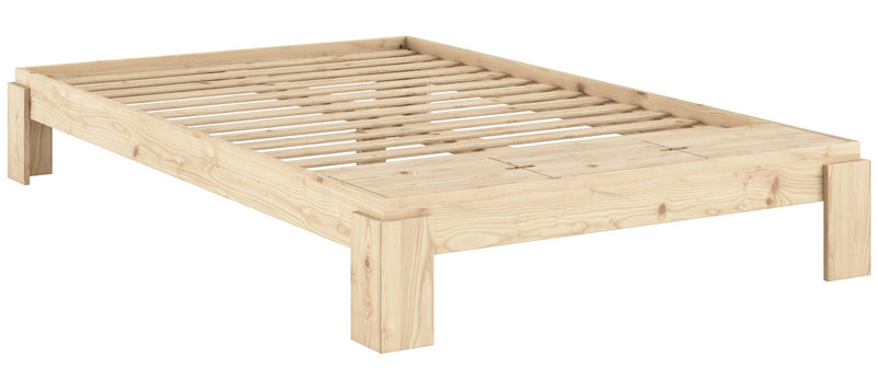 Stauraumbett Massivholzbett LAYERS BED BENCH Kiefer natur 140 x 200 cm