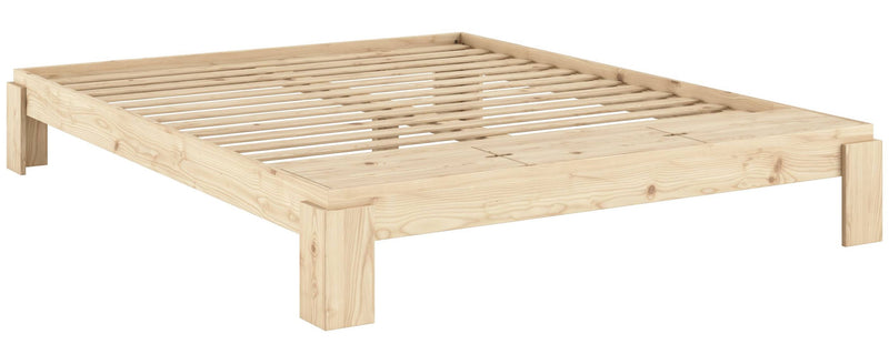 Futonbett Massivholzbett LAYERS BED BENCH Kiefer natur 180 x 200 cm