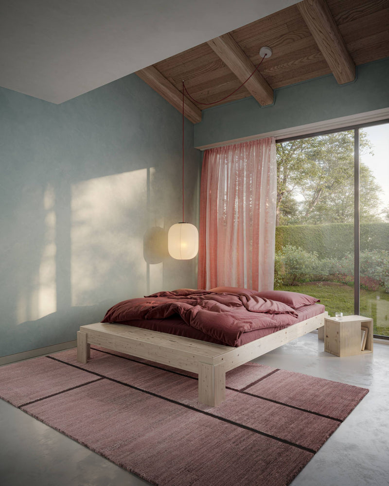 Stauraumbett Massivholzbett LAYERS BED BENCH Kiefer natur 3 Größen