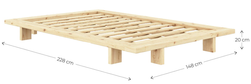 Karup JAPAN Bett Kiefer natur 5 Größen von Karup