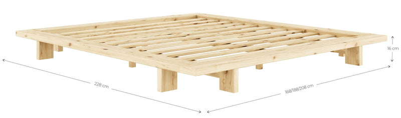 Karup JAPAN Bett Kiefer natur 5 Größen von Karup