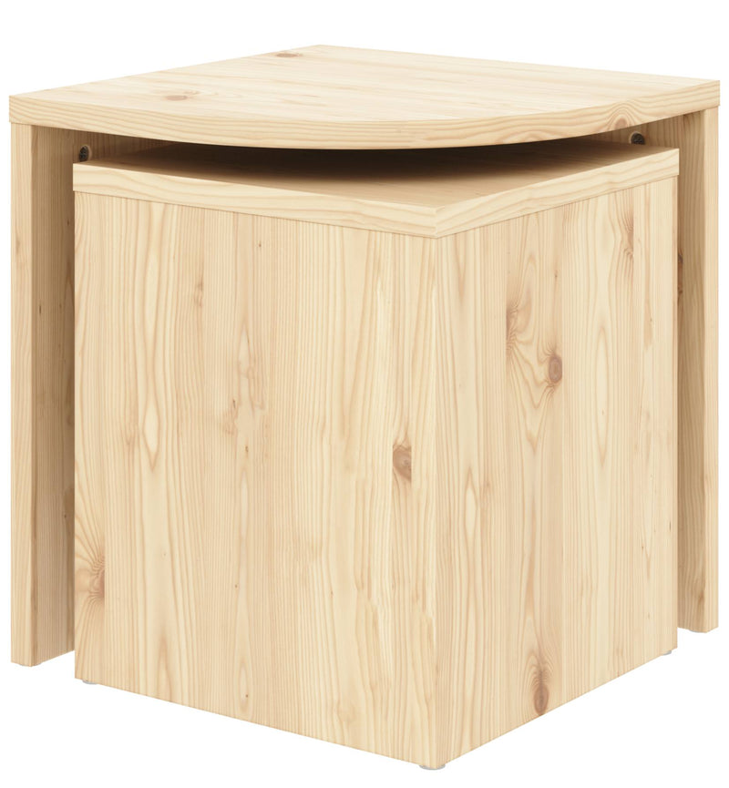 Beistelltisch-Set COMBINE Satztisch Hocker Kiefer natur von Karup