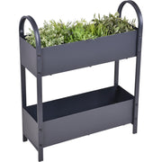 Etagen Hochbeet TULIPIA aus Metall in Anthrazit von GardenPleasure