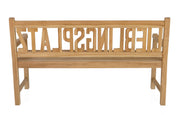 Teak Gartenbank LIEBLINGSPLATZ 150 cm 3-sitzig mit Armlehne