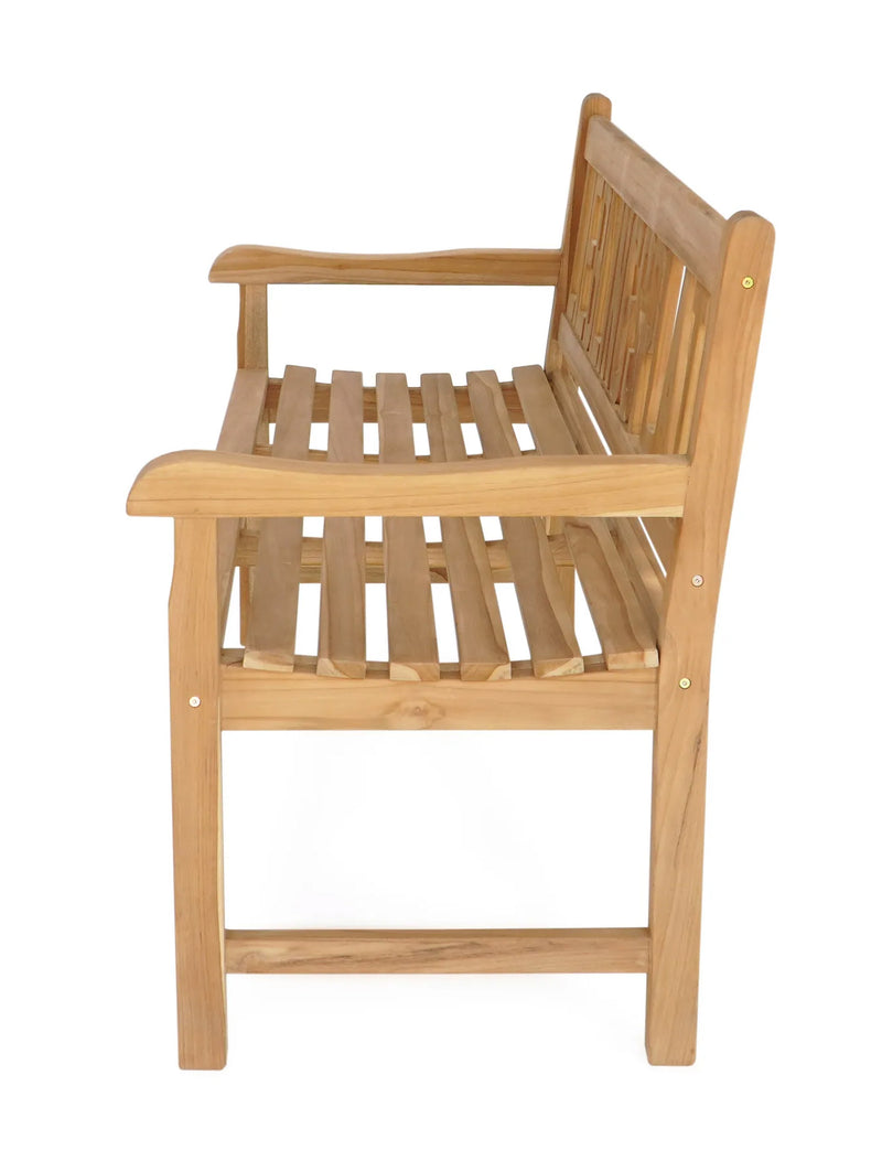 Teak Gartenbank LIEBLINGSPLATZ 150 cm 3-sitzig mit Armlehne