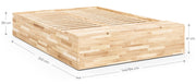 Stauraumbett Massivholzbett BASEMENT BED Kiefer natur lackiert Karup