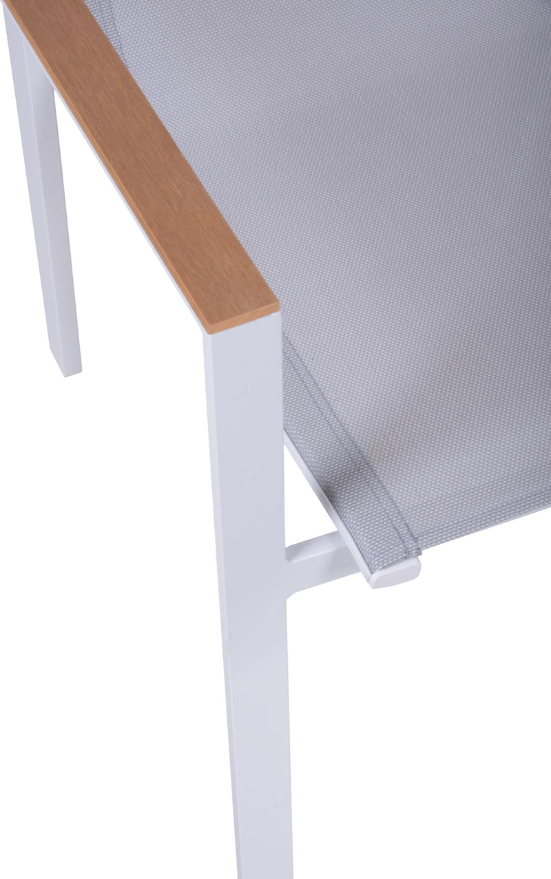 Garten Sitzgruppe Tischgruppe VENICE 5-teilig Aluminium und Nonwood