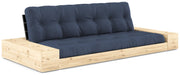 Schlafsofa Ausziehsofa BASE mit Seitenkästen Kiefer massiv lackiert Karup