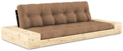 Schlafsofa Ausziehsofa BASE mit Seitenkästen Kiefer massiv lackiert Karup