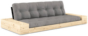 Schlafsofa Ausziehsofa BASE mit Seitenkästen Kiefer massiv lackiert Karup