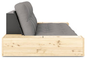 Schlafsofa Ausziehsofa BASE mit Seitenkästen Kiefer massiv lackiert Karup