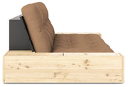 Schlafsofa Ausziehsofa BASE mit Seitenkästen Kiefer massiv lackiert Karup