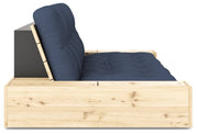 Schlafsofa Ausziehsofa BASE mit Seitenkästen Kiefer massiv lackiert Karup