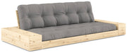 Schlafsofa Ausziehsofa BASE mit Seitenkästen Kiefer massiv lackiert Karup
