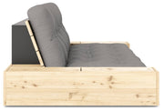 Schlafsofa Ausziehsofa BASE mit Seitenkästen Kiefer massiv lackiert Karup