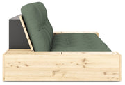 Schlafsofa Ausziehsofa BASE mit Seitenkästen Kiefer massiv lackiert Karup