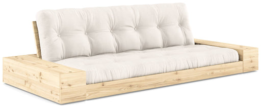 Schlafsofa Ausziehsofa BASE mit Seitenkästen Kiefer massiv lackiert Karup