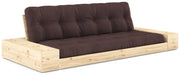 Schlafsofa Ausziehsofa BASE mit Seitenkästen Kiefer massiv lackiert Karup