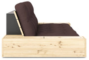 Schlafsofa Ausziehsofa BASE mit Seitenkästen Kiefer massiv lackiert Karup