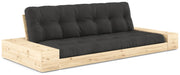 Schlafsofa Ausziehsofa BASE mit Seitenkästen Kiefer massiv lackiert Karup