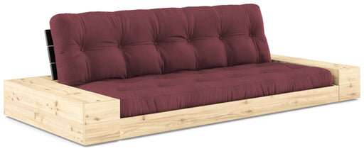 Schlafsofa Ausziehsofa BASE mit Seitenkästen Kiefer massiv lackiert Karup