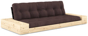 Schlafsofa Ausziehsofa BASE mit Seitenkästen Kiefer massiv lackiert Karup
