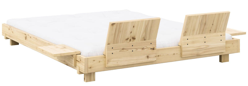 Massivholzbett Futonbett SOCIAL BED Kiefer natur in 3 Größen von Karup