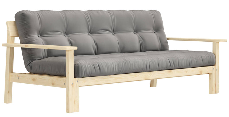 Schlafsofa UNWIND Polster Grey Sofagestell Kiefer massiv