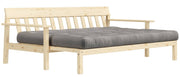 Schlafsofa UNWIND Polster Grey Sofagestell Kiefer massiv