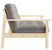 Schlafsofa UNWIND Polster Grey Sofagestell Kiefer massiv