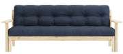 Schlafsofa UNWIND Polster Navy Sofagestell Kiefer massiv