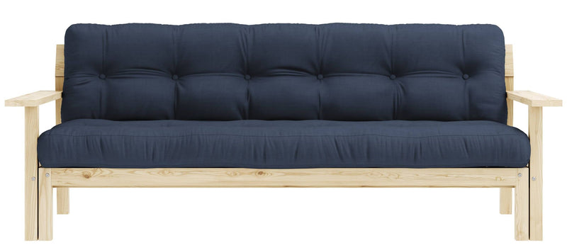 Schlafsofa UNWIND Polster Navy Sofagestell Kiefer massiv