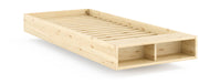 Schwebebett Massivholzbett MERGE BED 90 x 200 cm Einzelbett Kiefer natur