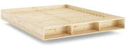 Schwebebett Doppelbett MERGE BED 180 x 200 cm Kiefer massiv