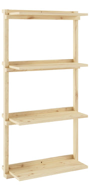 Regal GROOVE SHELVING Kiefer Natur unbehandelt in 3 Größen von Karup