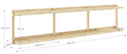 Regal GROOVE SHELVING Kiefer Natur unbehandelt in 3 Größen von Karup