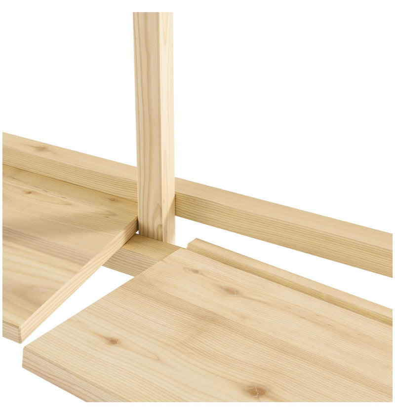 Regal GROOVE SHELVING Kiefer Natur unbehandelt in 3 Größen von Karup