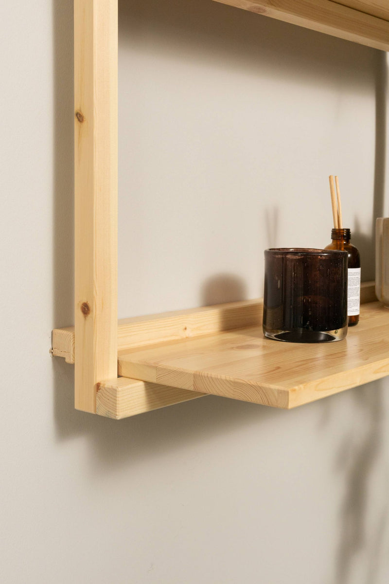 Regal GROOVE SHELVING Kiefer Natur unbehandelt in 3 Größen von Karup