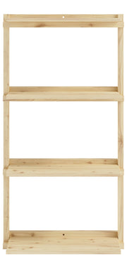 Regal GROOVE SHELVING Kiefer Natur unbehandelt in 3 Größen von Karup