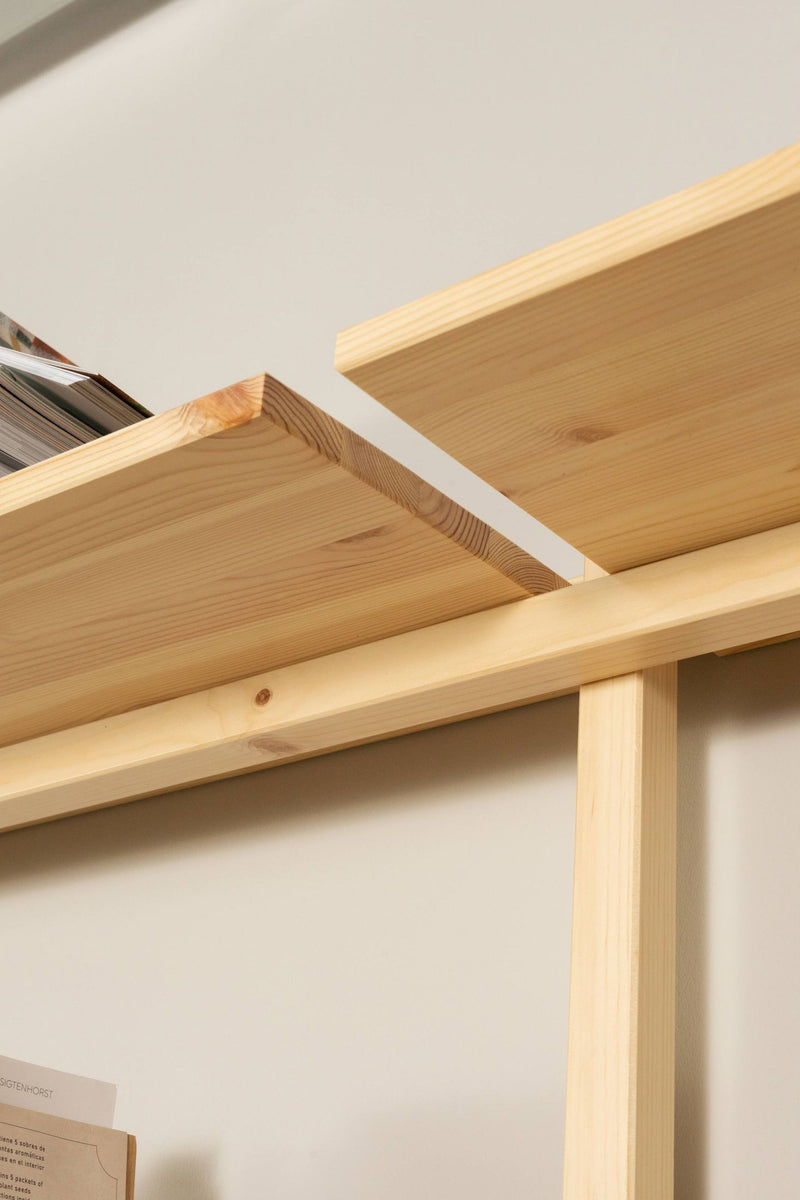Regal GROOVE SHELVING Kiefer Natur unbehandelt in 3 Größen von Karup