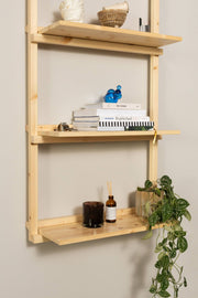 Regal GROOVE SHELVING Kiefer Natur unbehandelt in 3 Größen von Karup