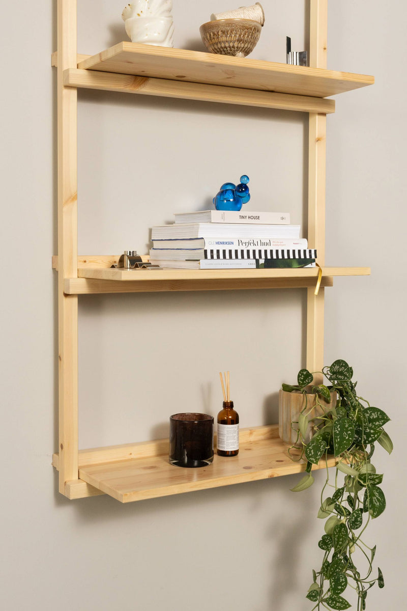 Regal GROOVE SHELVING Kiefer Natur unbehandelt in 3 Größen von Karup