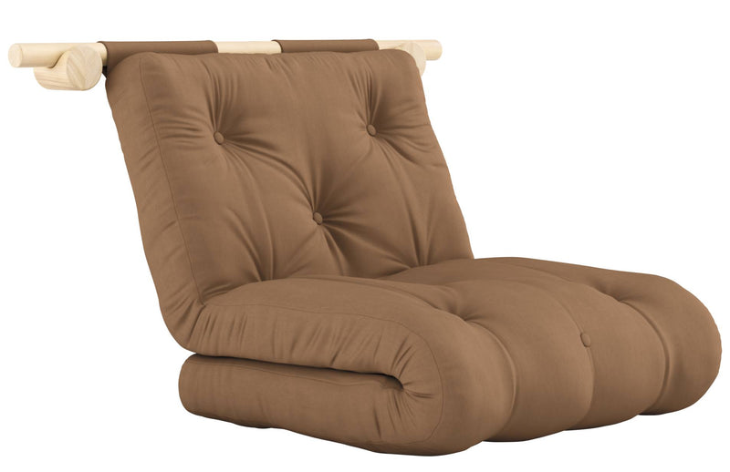 HOOKED 75 Matratze Polster Mocca zum Sitzen Schlafen Karup