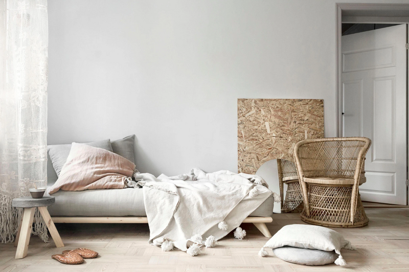 KARUP Sofa SENZA DAYBED Liege Tagesbett Kiefer 90 x 200 Polstzer Beige