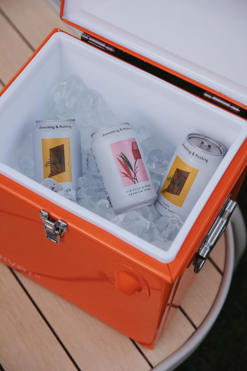 ZUIVER Cooler Be Cute Orange Getränkekühler Kühlbox mit Flaschenöffner