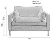 Zuiver Sessel LOVE SEAT SUMMER CREAM
