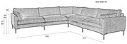 Zuiver Ecksofa Sofa SUMMER CREAM 7-Sitzer