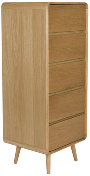 Schrank Kommode RISE Natural von ZUIVER mit 5 Schubkästen
