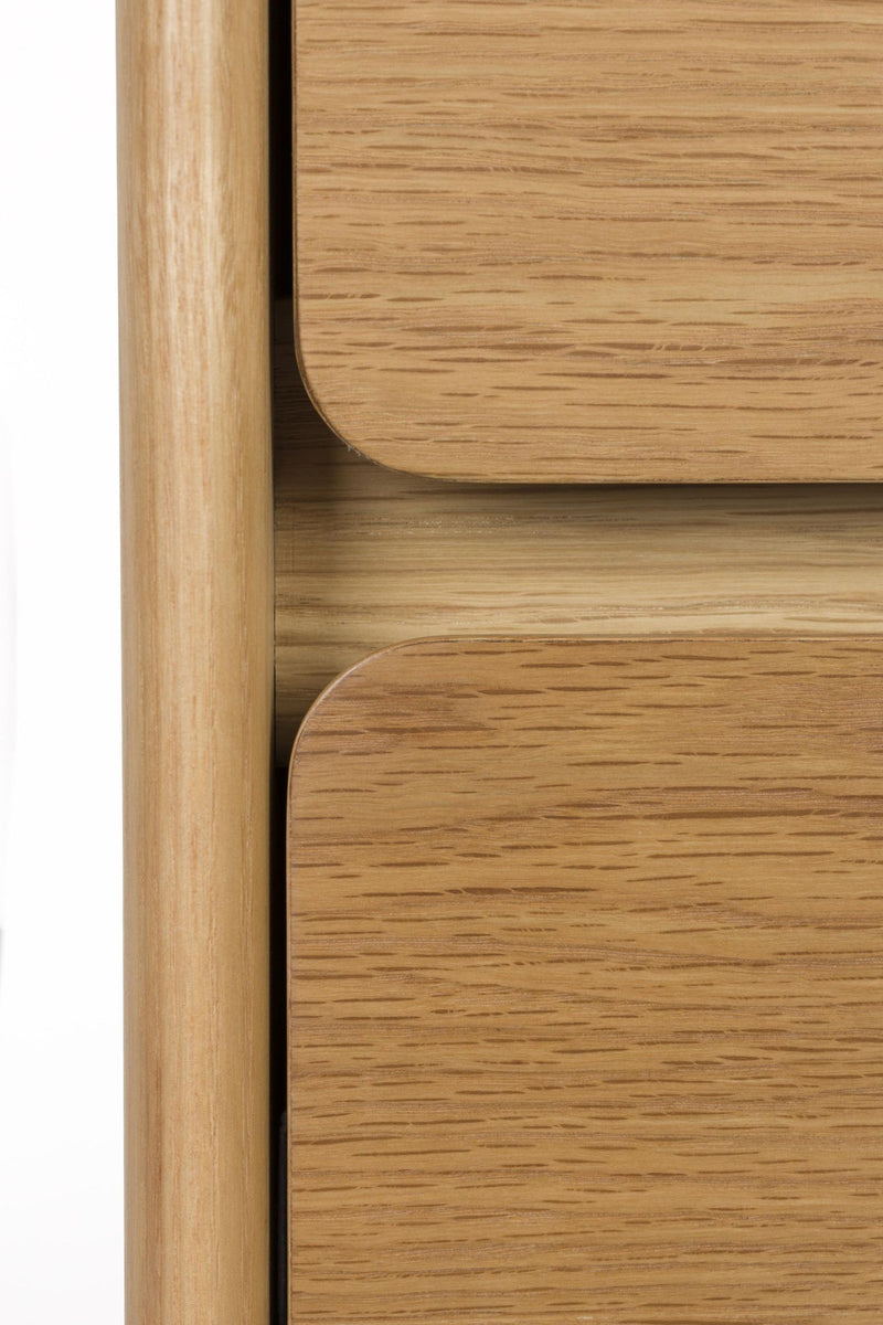 Schrank Kommode RISE Natural von ZUIVER mit 5 Schubkästen